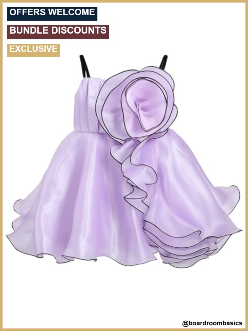 Girls Ruffle Tulle Dress Satin Bow Rhinestone Waist Formal Party